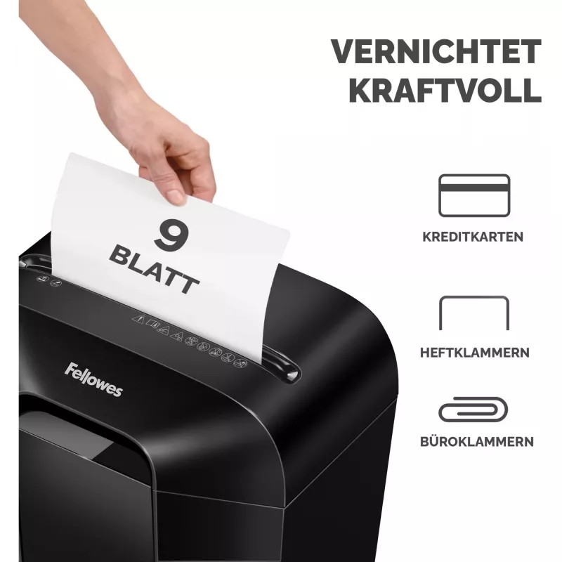 Fellowes Powershred LX50 paberipurustaja, osakesteks lõikav, must