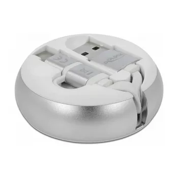 Sissetõmmatav kaabel DeLOCK USB 2.0 2-in-1 Type-A – Micro-B ja USB-C™