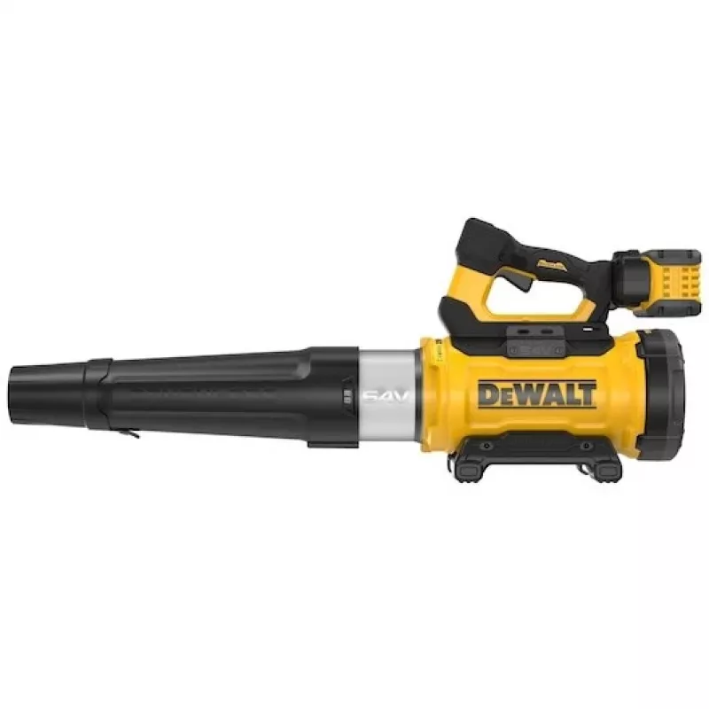 Akutoitega lehepuhur DeWalt DCMBL777X1-QW — harjadeta mootor, 21,5 m³/min, 258 km/h, 9 Ah aku, 3 kiiruse seadistust, 3,2 kg