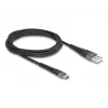 DeLOCK USB-kaabel USB 2.0 2 m USB A USB C Must 81122