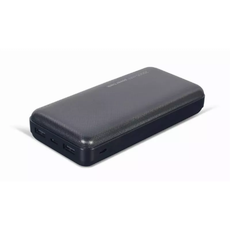 Gembird PB20-02 toitepank Liitiumpolümeer (LiPo) 20000 mAh Must