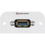 Kindermann Konnect 54 alu - Modulaarne Faceplate-Snap-In - USB Type A (7441000529)
