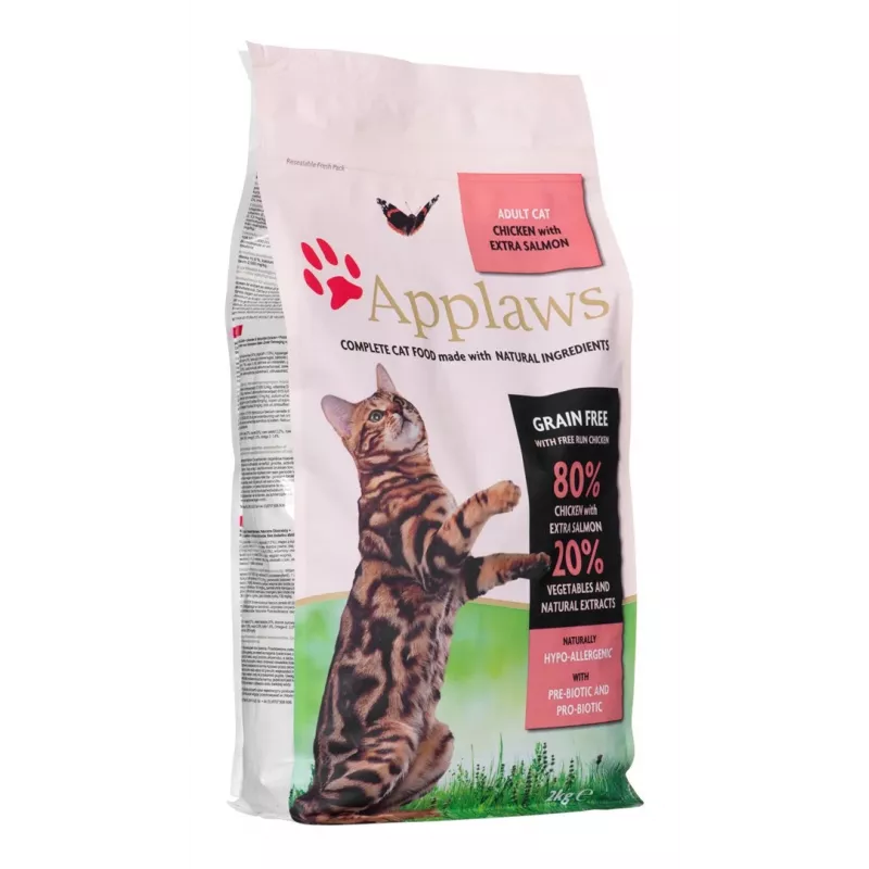 Applaws kuiv kassitoit, kana ja lõhe, 2 kg
