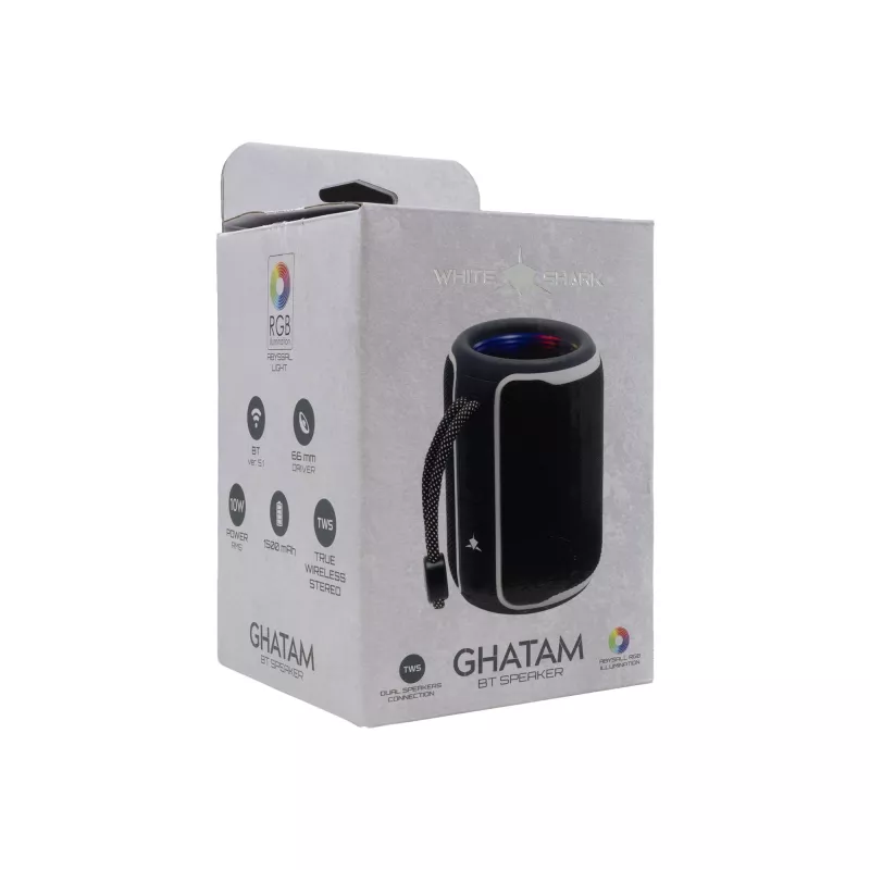 White Shark GBT-3007 Ghatam Must/Valge