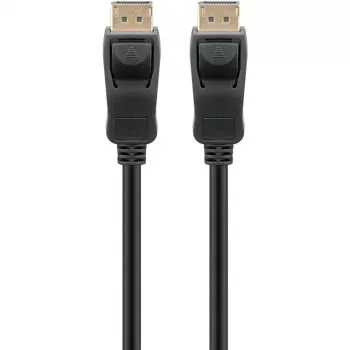 Kaabel DisplayPort 1.4 Pistmik > DisplayPort Pistmik (must, 2 meetrit, 8K)