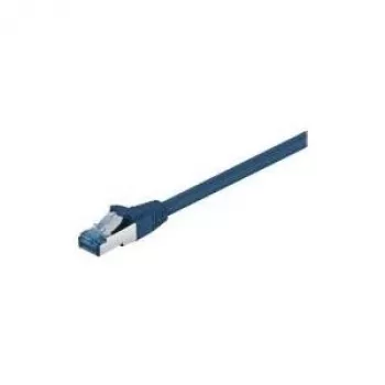 Wentronic Goobay CAT 6a paigalduskaabel, S/FTP (PiMP), sinine, 1 m - LSZH halogeenivaba, vask (93677)