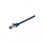 Wentronic Goobay CAT 6a paigalduskaabel, S/FTP (PiMP), sinine, 1 m - LSZH halogeenivaba, vask (93677)