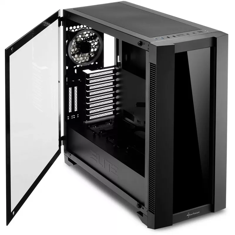PC Case Sharkoon ELITE SHARK CA200G Midi Tower Must