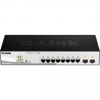 D-Link DGS-1210-10P Hallatav L2 Gigabit Ethernet (10/100/1000) Power over Ethernet (PoE) 1U Must