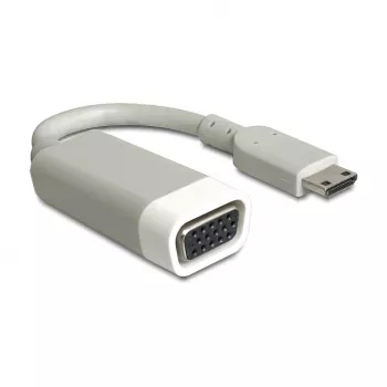 Video kaabliadapter DeLOCK 65471 mini HDMI – VGA 0,015 m Valge