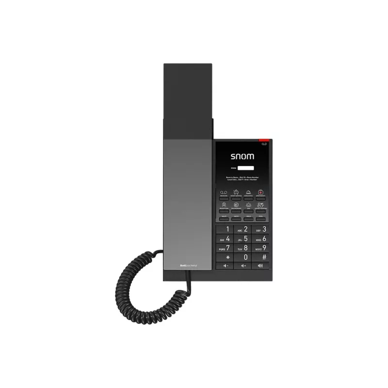 IP-telefon Snom HD350W must, juhtmega telefonitoru, Wi-Fi
