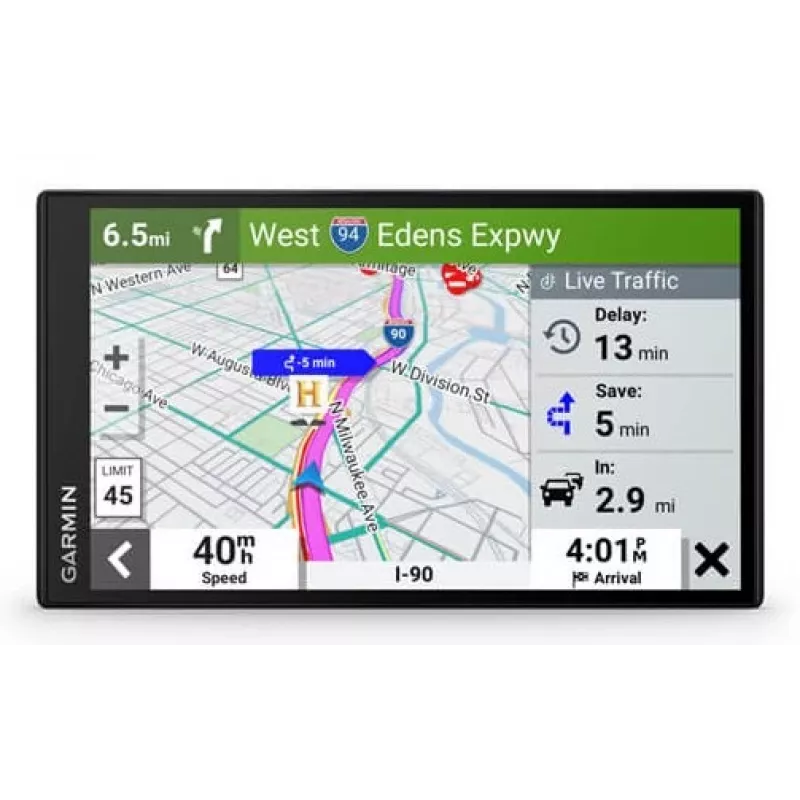 Garmin DriveSmart 76 navigaator Statsionaarne 17,8 cm (7) TFT puuteekraan 239,6 g Must (EU MT-D)