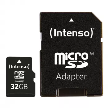 MÄLU MICRO SDHC 32GB C10/ADAPTERIGA 3413480 INTENSO
