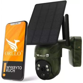 Orllo juhtmevaba 4G LTE pöörlev IP-kaamera päikesepaneeliga ORLLO TZ1 MORO