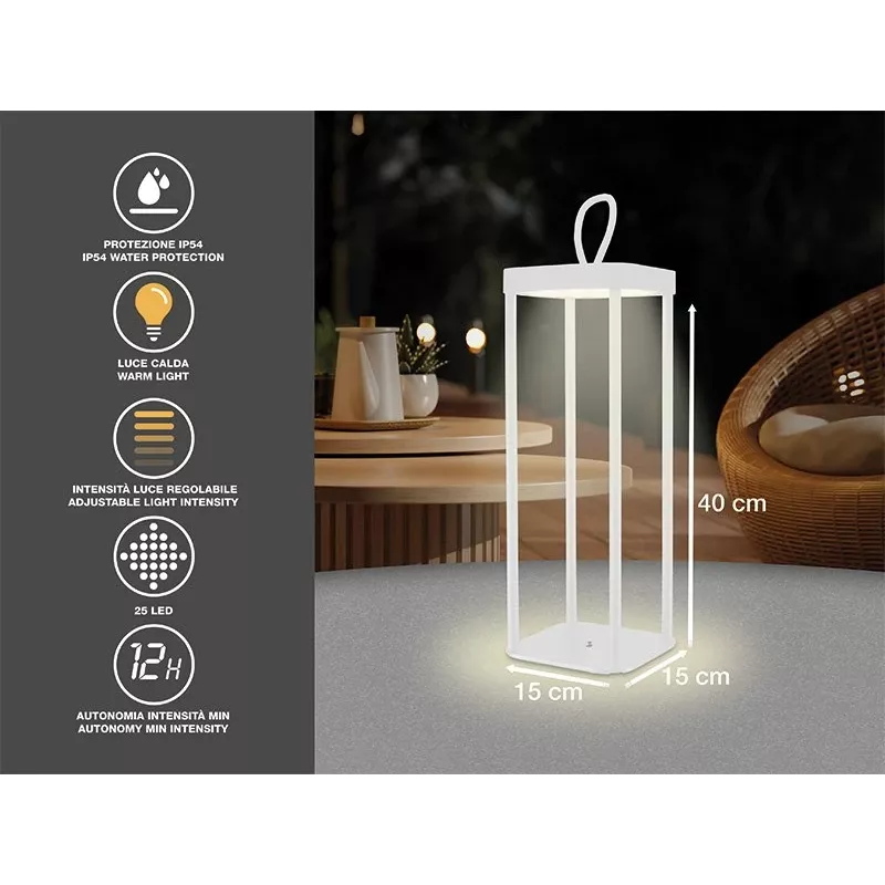 Laetav latern Beper P207ILI101 — kaasaskantav valge LED-latern, akutoitega
