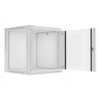 Lanberg seinale paigaldatav paigaldusraamikapp 19 inch 12U 600x600 mm hall (klaasuks)
