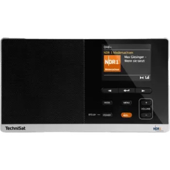 DAB-raadio TECHNISAT Digitradio 215 NDR 1 Dabbi Edition — kaasaskantav digiraadio, must/hõbedane