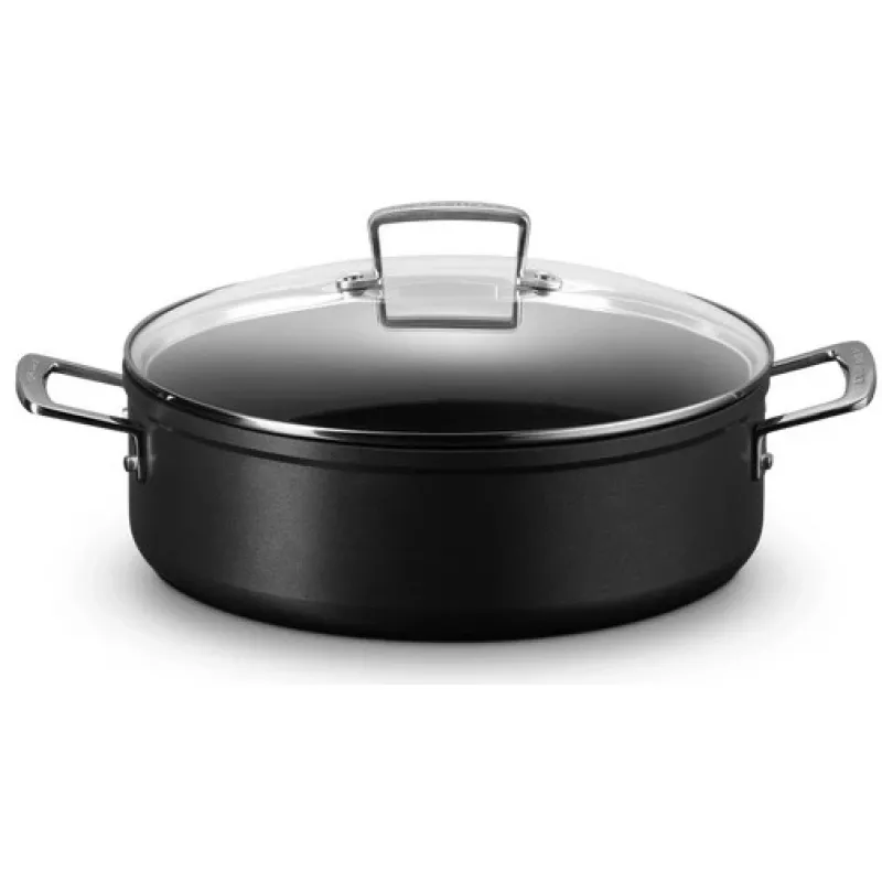 Le Creuset Toughened Non-Stick sauteuse klaasist kaanega 28 cm