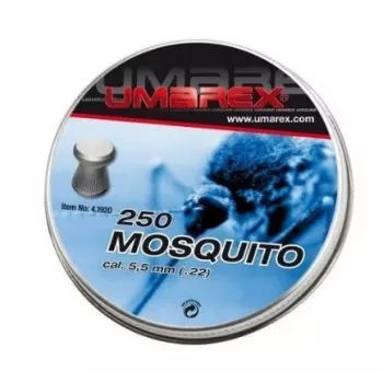 Õhupüssi kuulid UMAREX Mosquito 5,5 mm lame diabolo, 250 tk, roostevaba teras, keermestatud toruga ühilduv