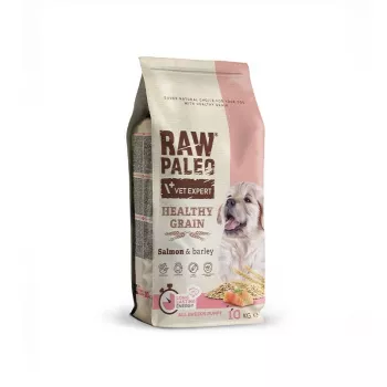 Kuiv koeratoit VETEXPERT Raw Paleo Healthy Grain Puppy lõhe ja oder 10 kg, valk 29% rasv 17% niiskus 9%