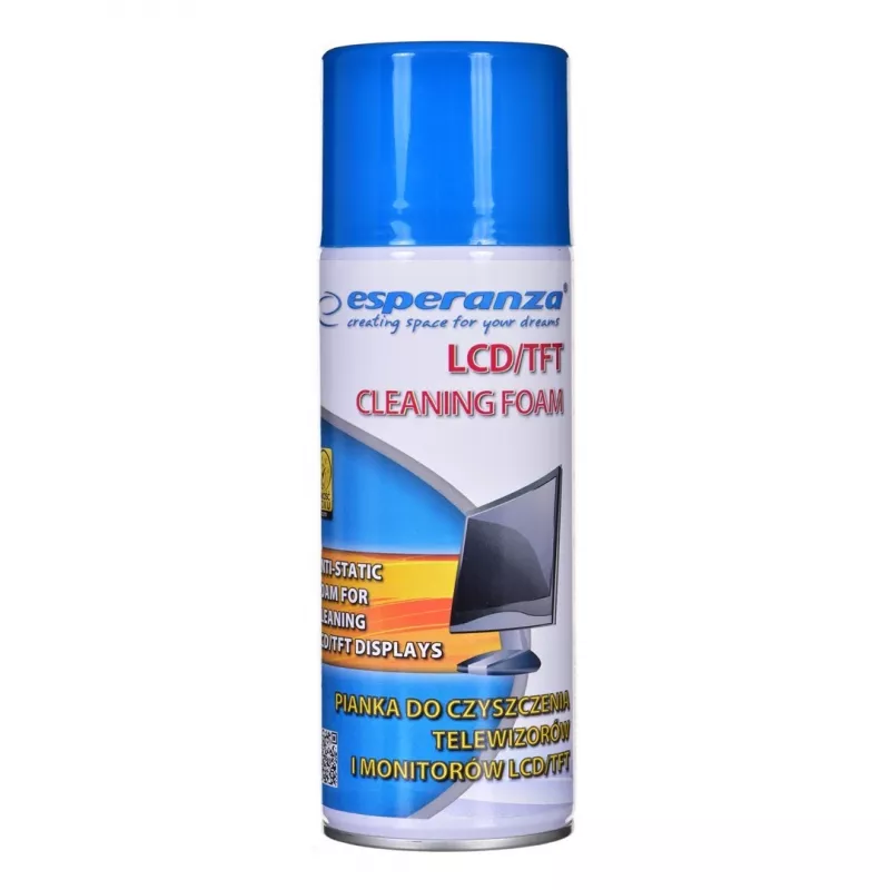 Seadmete puhastusvaht ESPERANZA ES119 — 400 ml LCD/TFT/Plasma ekraanidele, mitmevärviline