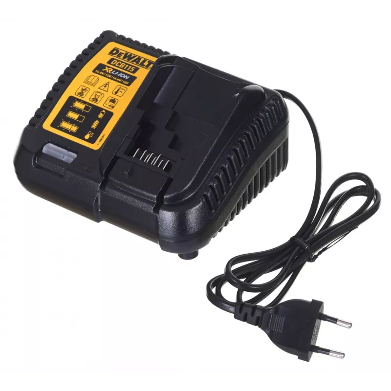 Tööriistakomplekt DeWALT DCK2080P2T-QW — 18V Li-Ion 5Ah (2x), DCG405 nurklihvija, puur-kruvikeeraja, M14 lihvimisketta keere, kohver