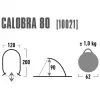 Kuupel-/iglu-telk High Peak Calobra 80 — Hall, 2000×1200×900 mm, polüestrist põrandakate, klaaskiust postid