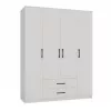 Topeshop ROMANA 160 BIEL KPLB bedroom wardrobe/closet 11 shelves 4 uks(s) valge