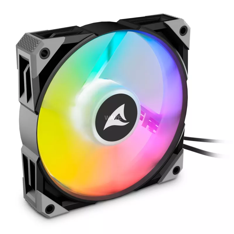 SHARKOON F50 120mm ARGB korpusventilaator - must