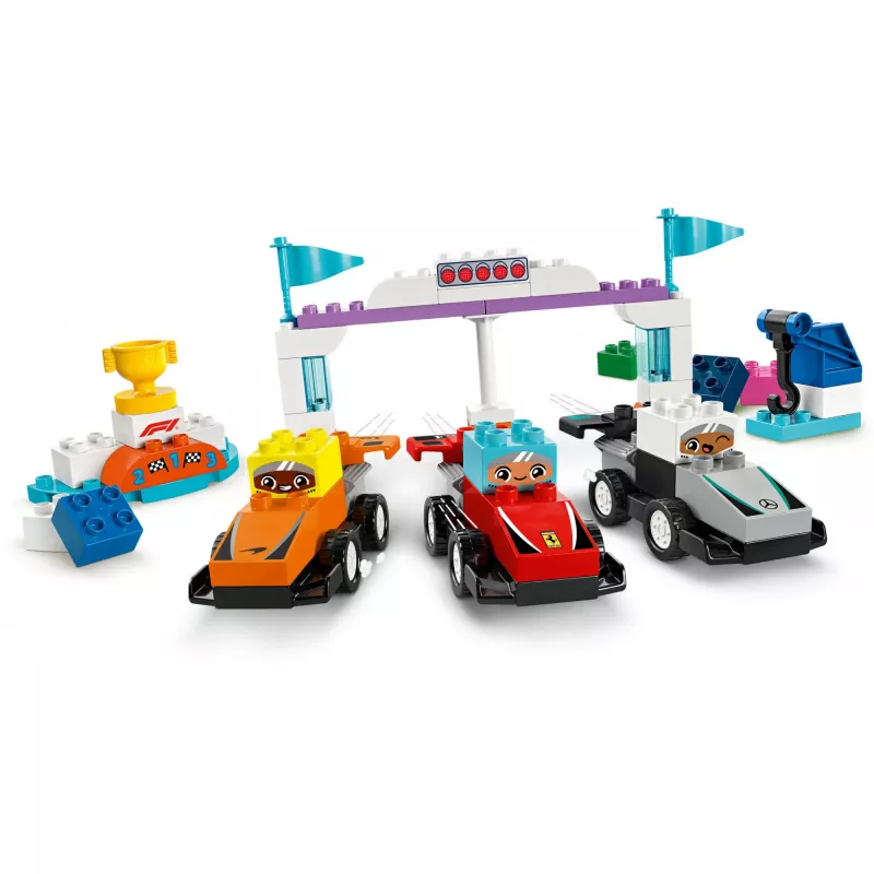 LEGO DUPLO 10445 F1 meeskonna võidusõiduautod ja juhid