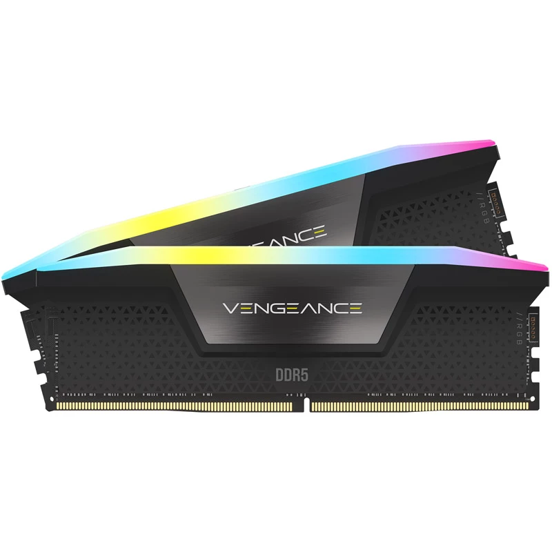 DIMM 64 GB DDR5-5600 (2x 32 GB) kahekomplekt, mälu must, CMH64GX5M2B5600C40, Vengeance RGB, INTEL XMP