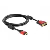 HDMI - DVI-kaabel DeLOCK 84342 1,8 m isane / isane