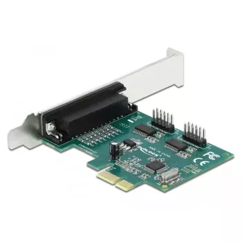DeLOCK - Adapter Parallel/Serial - PCIe 1.1 Low-Profile - paralleel x 1 + jada x 2 (90413)
