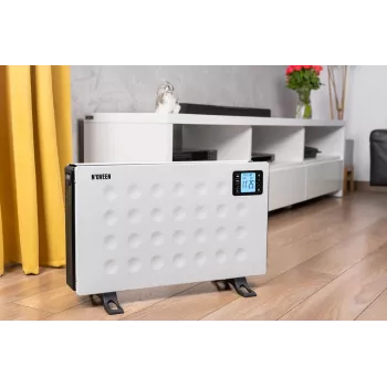 Konvektor-tüüpi elektrikeris NOVEEN CH8000 — 2000 W, 3 võimsusastet, taimer, puldiga, valge