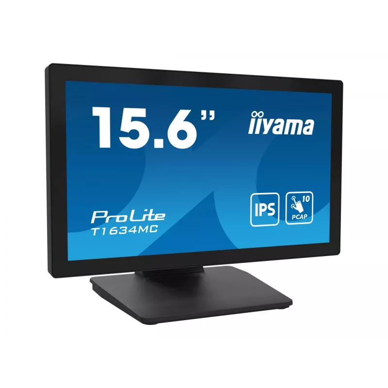 iiyama ProLite T1634MC-B1S arvutimonitor 39,6 cm (15,6 tolli) 1920 x 1080 pikslit Full HD LED puuteekraaniga must