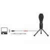USB Kondensator Mikrofon mit Tischständer - ideal für Gaming, Skypen und Gesang