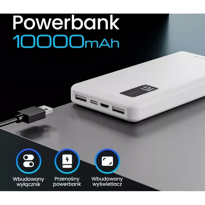Kaasaskantav akupank Extralink EPB-098W 10000mAh