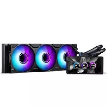 Phanteks Glacier One 360M25 LCD AiO-vedelikjahutus, 6-tolline ekraan - 360 mm, must