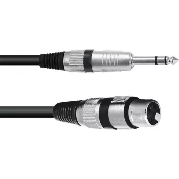 XLR-6,3 mm adapterkaabel Omnitronic 30225180 — 1x XLR emane 1x 6,3 mm pistikupesale, 0,9 m