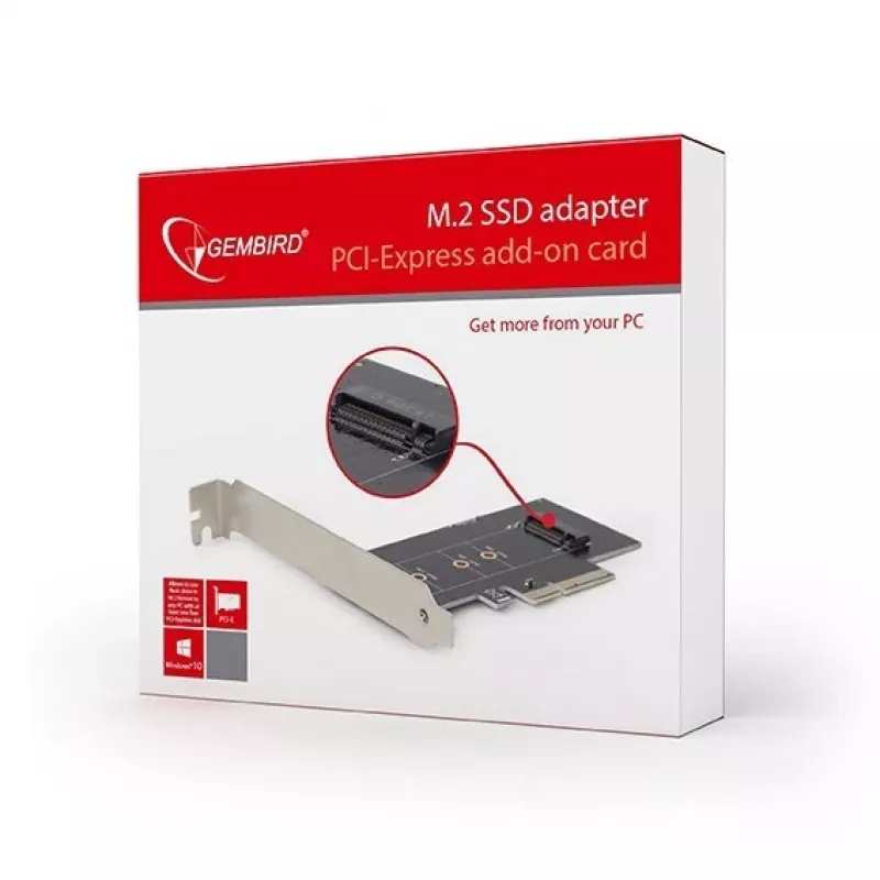 Gembird PEX-M2-01 liidesekaardid/adapter-sisemine M.2, PCIe