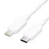 USB-C to Lightning kaabel 3A 480Mbps 1m Valge