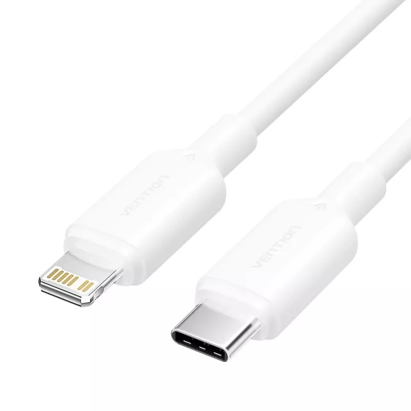 USB-C to Lightning kaabel 3A 480Mbps 1m Valge