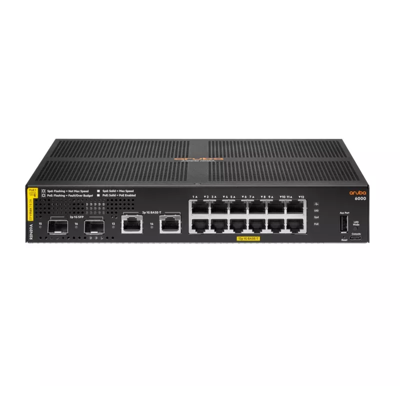 HPE Aruba Networking Aruba 6000 12G Class4 PoE 2G/2SFP 139W hallatav L3