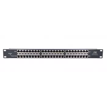 Extralink PoE-injektor 24 pordiga 24x 100 Mb/s RJ45, raami külge kinnitatav