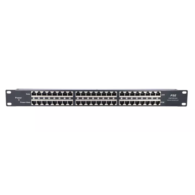 Extralink PoE-injektor 24 pordiga 24x 100 Mb/s RJ45, raami külge kinnitatav