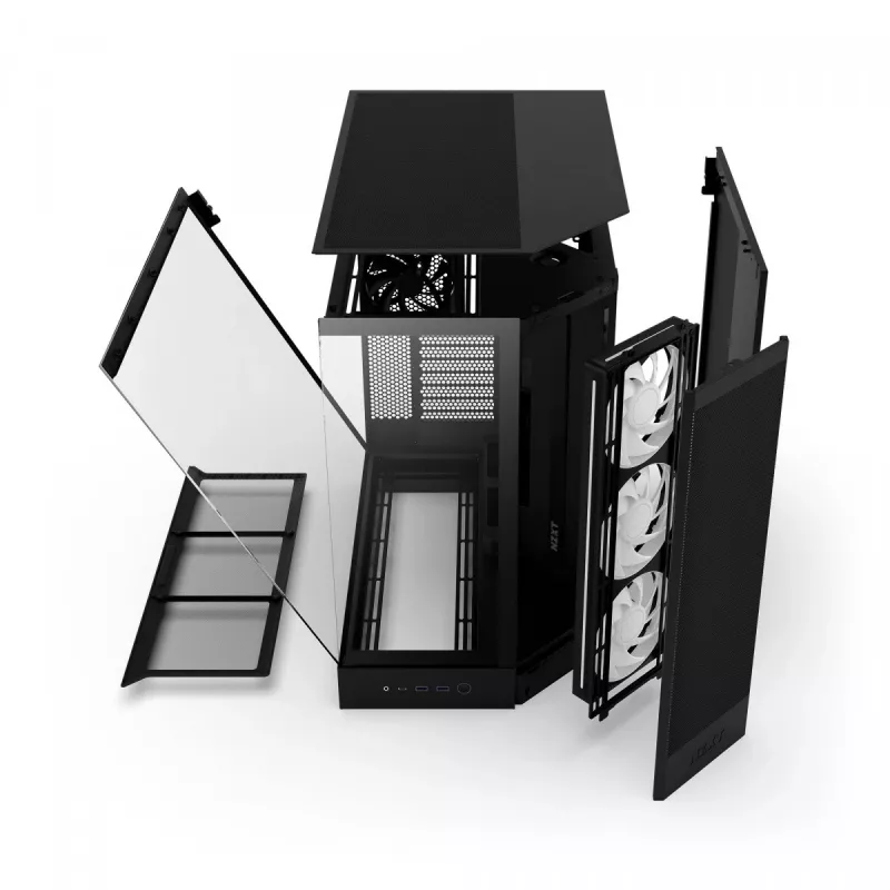 PC-korpus NZXT H9 Flow RGB Midi Tower Must