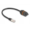 Võrgukaabel DeLOCK 88146 RJ45 pistik RJ45 pesa Cat.6A 0,25m Must