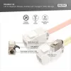 Keystone module DIGITUS CAT 6A varjestatud intelligentse kaablihalduriga, lame RJ-45, 14,5×34,5×21 mm — 12 tk