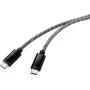 Renkforce USB 2.0 ühenduskaabel [1x USB 2.0 pistik C - 1x USB 2.0 pistik C] 3,00 m Must/Valge (RF-4598412)