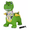Hüppamiseks mõeldud loom Jamara HoppyDoo Dino tiibadega roheline pumbaga